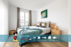 Le Mana, 7 pers 2 chambres 12min Disneyland Paris